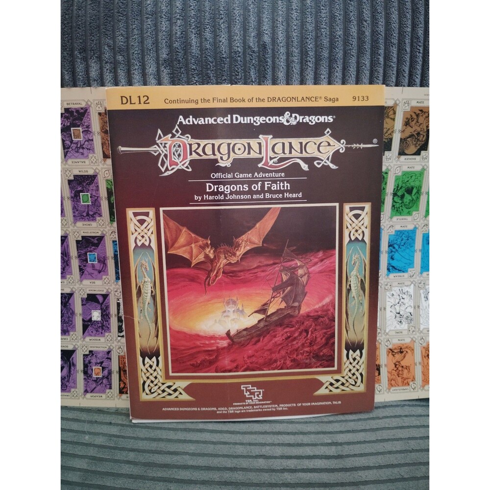 Advanced Dungeons & Dragons Dragonlance Dragons of Faith Module DL12 TSR 9133